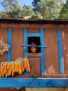 An old lady by the window at Village Negiyana